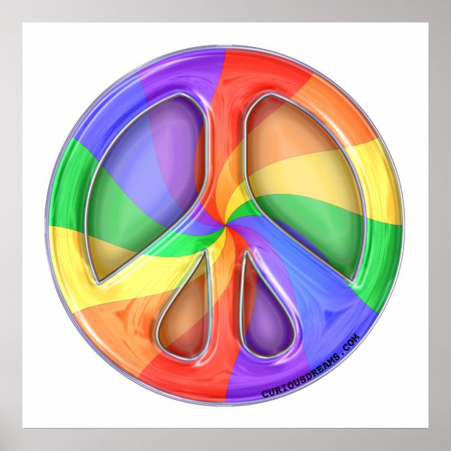 Poster Rainbow Peace (Devant)