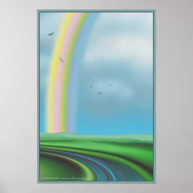 Poster " RAINBOW RIVER " par : Robert Singletary (Devant)