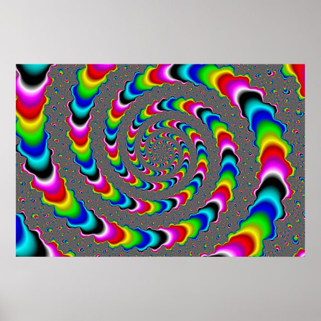 Poster Rainbow Universe - Fractal Art (Devant)