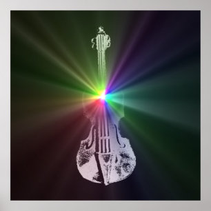 Poster Rainbow Violin