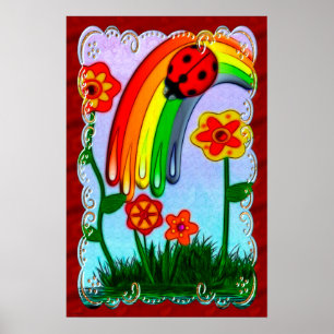 Poster Rainbow Wives Nursery Children Art