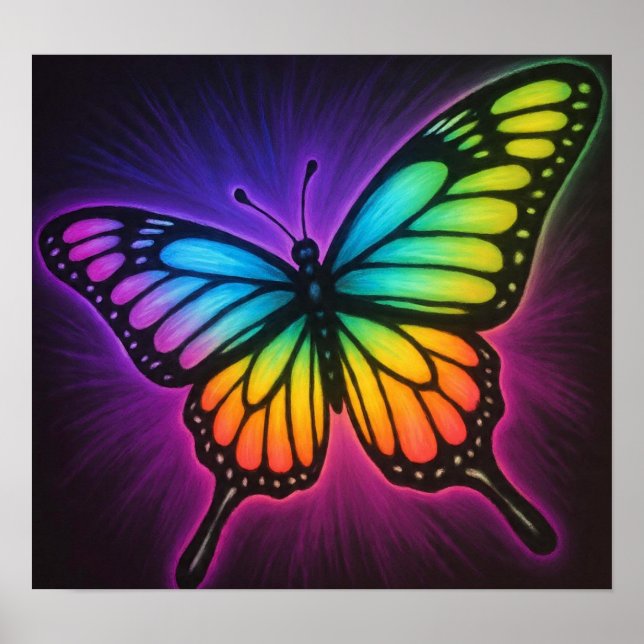 Poster RainbowButterfly (Devant)