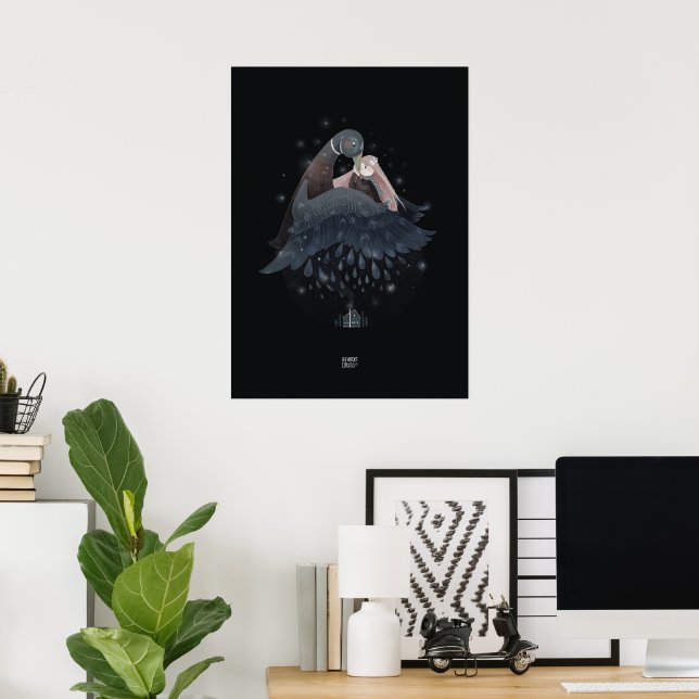 Poster RAINDROP DUCK par Alexandra Dikaia (Bureau à domicile)