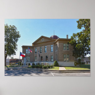 Poster Rains County, Texas, Courthouse