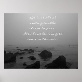 Poster Rainy Day at the Beach