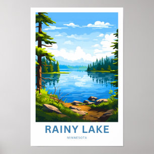Poster Rainy Lake Minnesota - Imprimer
