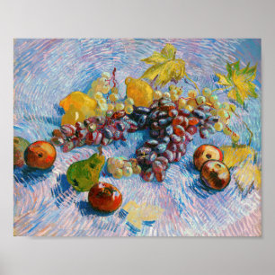 Poster Raisins, citrons, poires et pommes, Van Gogh