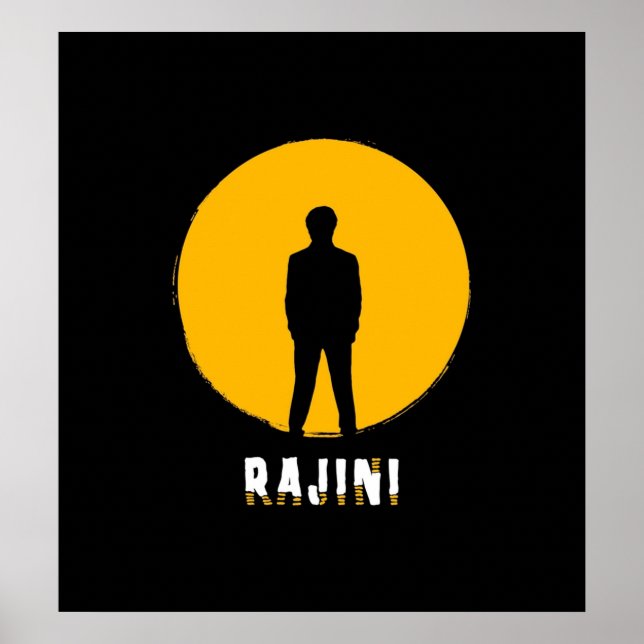 Poster RAJINIKANTH Thalaivar (Devant)