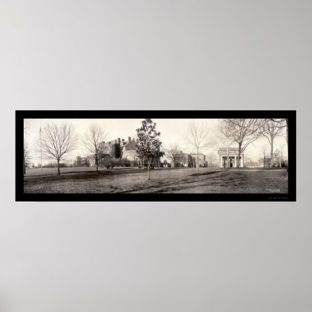 Poster Raleigh, NC College Photo 1909 (Devant)