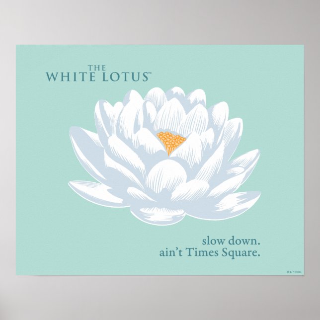 Poster Ralentissez, Ain’t Times Carré - Le Lotus Blanc (Devant)