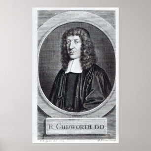 Poster Ralph Cudworth, engraved by George Vertue