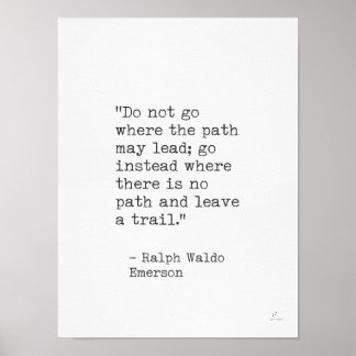 Poster Ralph Waldo Emerson