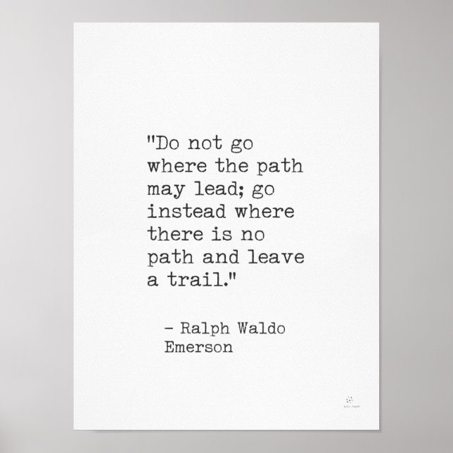 Poster Ralph Waldo Emerson (Devant)
