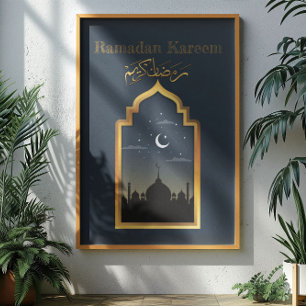 Poster Ramadan Kareem Ramadan Moubarak