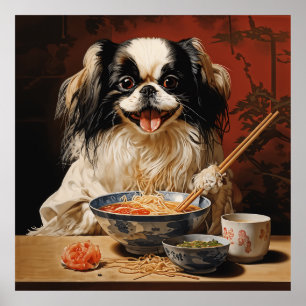 Poster Ramen à manger chinois japonais