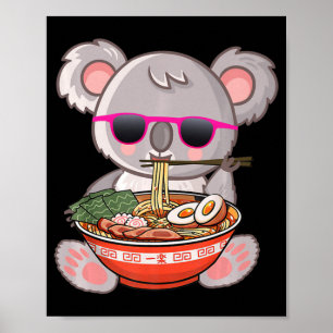 Poster Ramen Koala Anime Otaku Japonais Nouilles Cadeau F