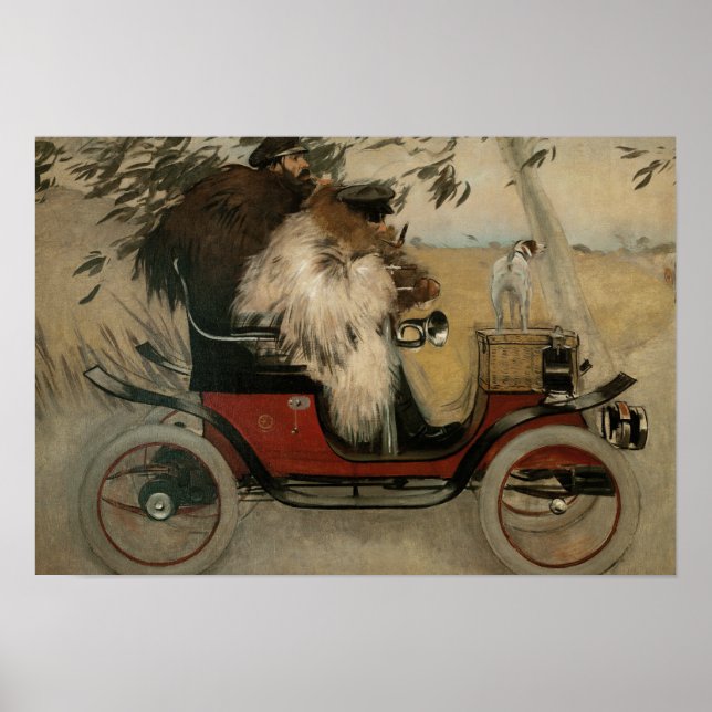 Poster Ramon Casas - Ramon Casas et Pere Romeu (Devant)