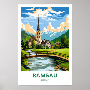 Poster Ramsau Allemagne Imprimer voyage