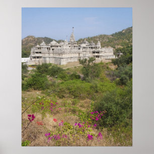 Poster Ranakpur Jain Temple, Ranakpur, Rajasthan, Inde