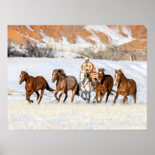 Poster  Ranch de chevaux Hideout, wrangler et chevaux