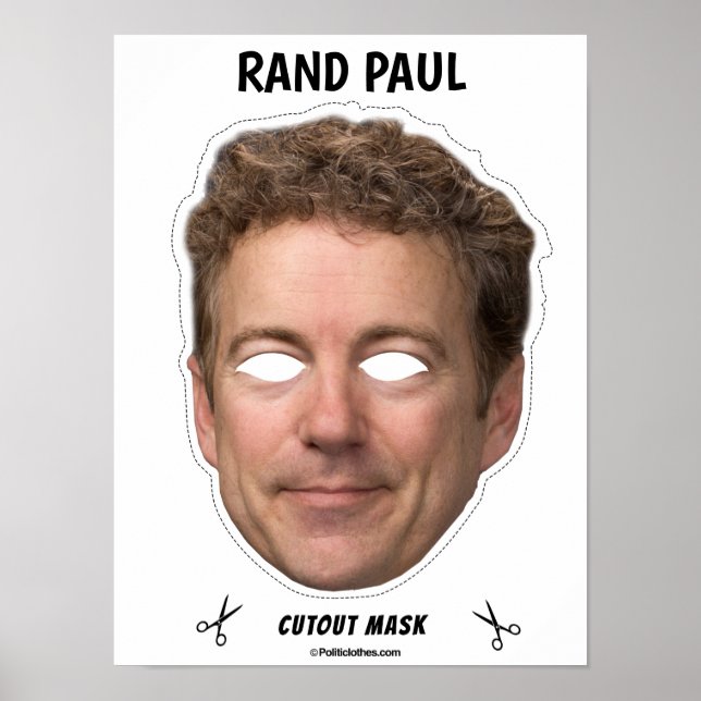 Poster RAND PAUL Masque Halloween (Devant)