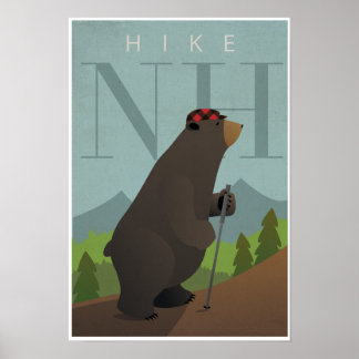 Poster Randonnée dans le New Hampshire