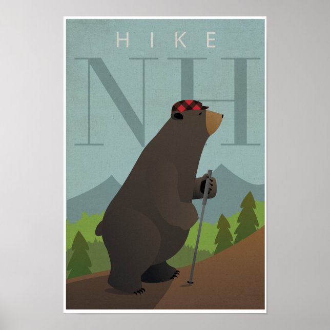 Poster Randonnée dans le New Hampshire (Devant)