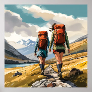 Poster Randonnée dans les Highlands écossais