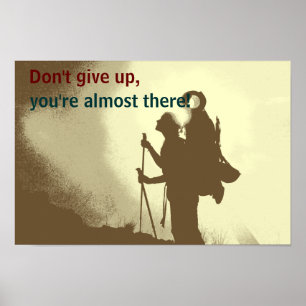 Poster Randonnée inspirante motivationnelle