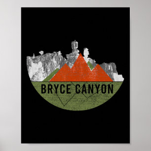 Poster Randonnée montagneuse vintage Usa - Parc national