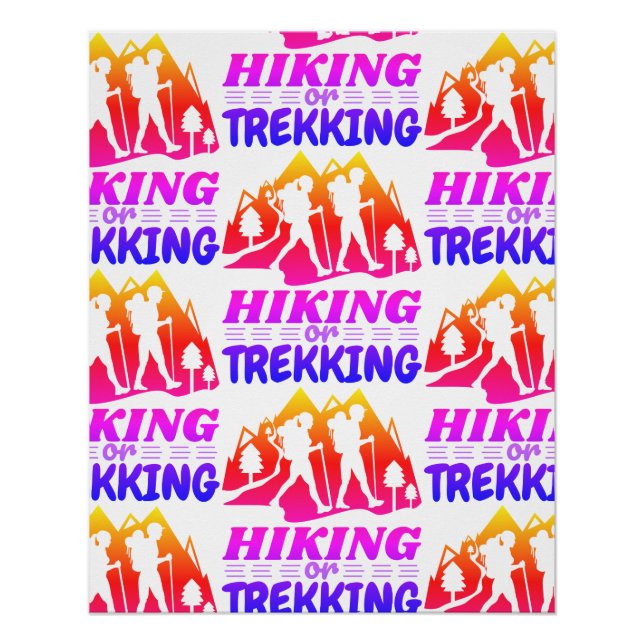 Poster Randonnée ou trekking (Devant)