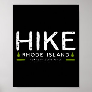 Poster Randonnée sur la falaise de Newport Rhode Island A