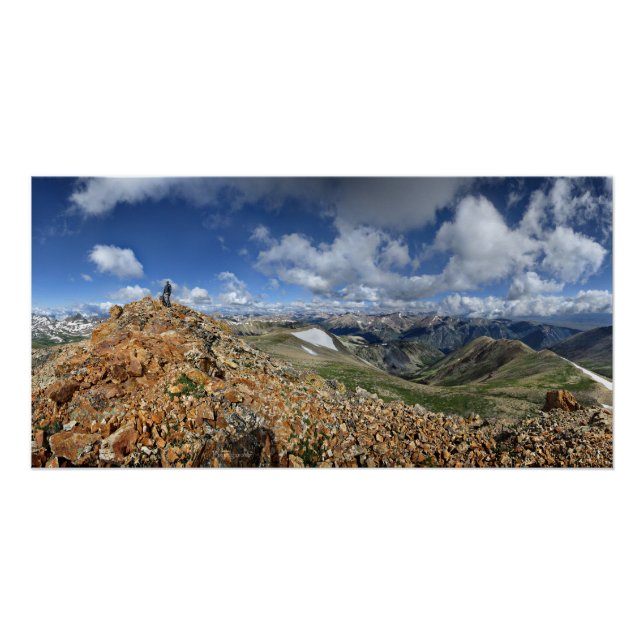 Poster Randonnée sur le Mont Belford - Collegiate Peaks - (Devant)