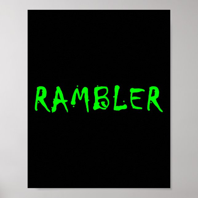 Poster Randonneur  (Devant)