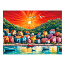 Rangée arc-en-ciel des maisons de plage