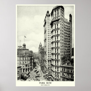 Poster Rangée de 1898 parcs, New York City