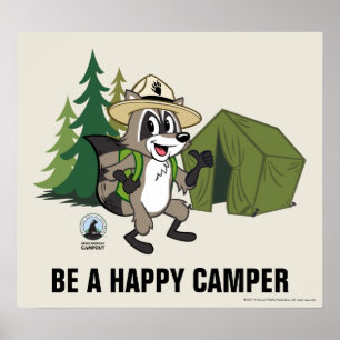 Poster Ranger Rick Grand Campout Américain -Tente