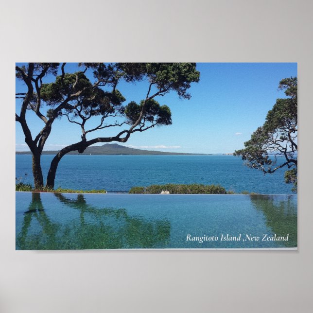 Poster Rangitoto Island, Nouvelle-Zélande (Devant)
