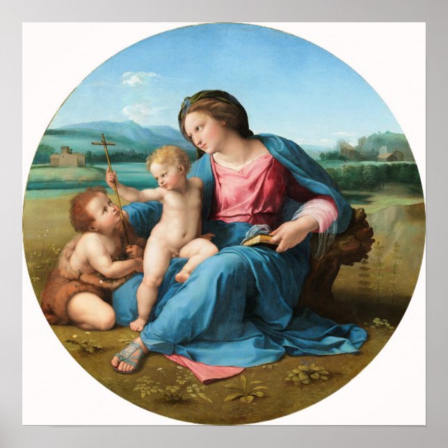 Poster Raphael : Alba Madonna (Devant)