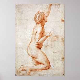 Poster Raphael - Femme Figurant Avec Son Bras Gauche...