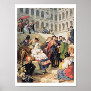 Poster Raphael in the Vatican, 1832 (oil on canvas)