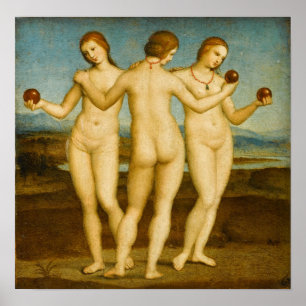Poster Raphael - Les Trois Grâces