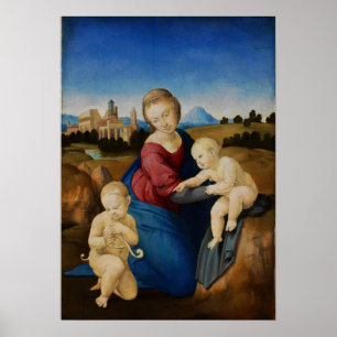 Poster Raphael - Madonna And Child With Infant Saint John