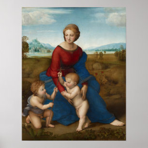 Poster Raphael - Madonna dans le pré