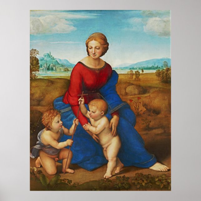 Poster Raphael : Madonna dans le pré (Devant)