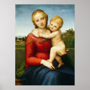 Poster Raphael - Petite Madonna à la chaudière