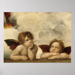 Poster Raphael, Sistine Cherub