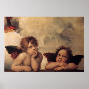 Poster Raphael, Sistine Cherub