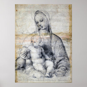 Poster Raphael - Vierge De La Grenade 1504