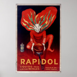 Poster Rapidol, la publicité espagnole polonaise en métal
